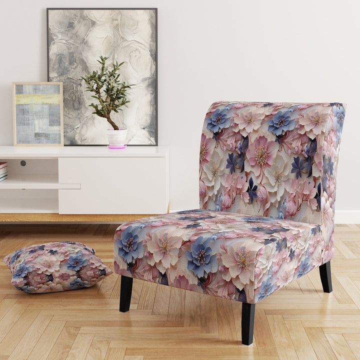 Romantic Blossoms Floral Pattern - Cottage Arm Chair