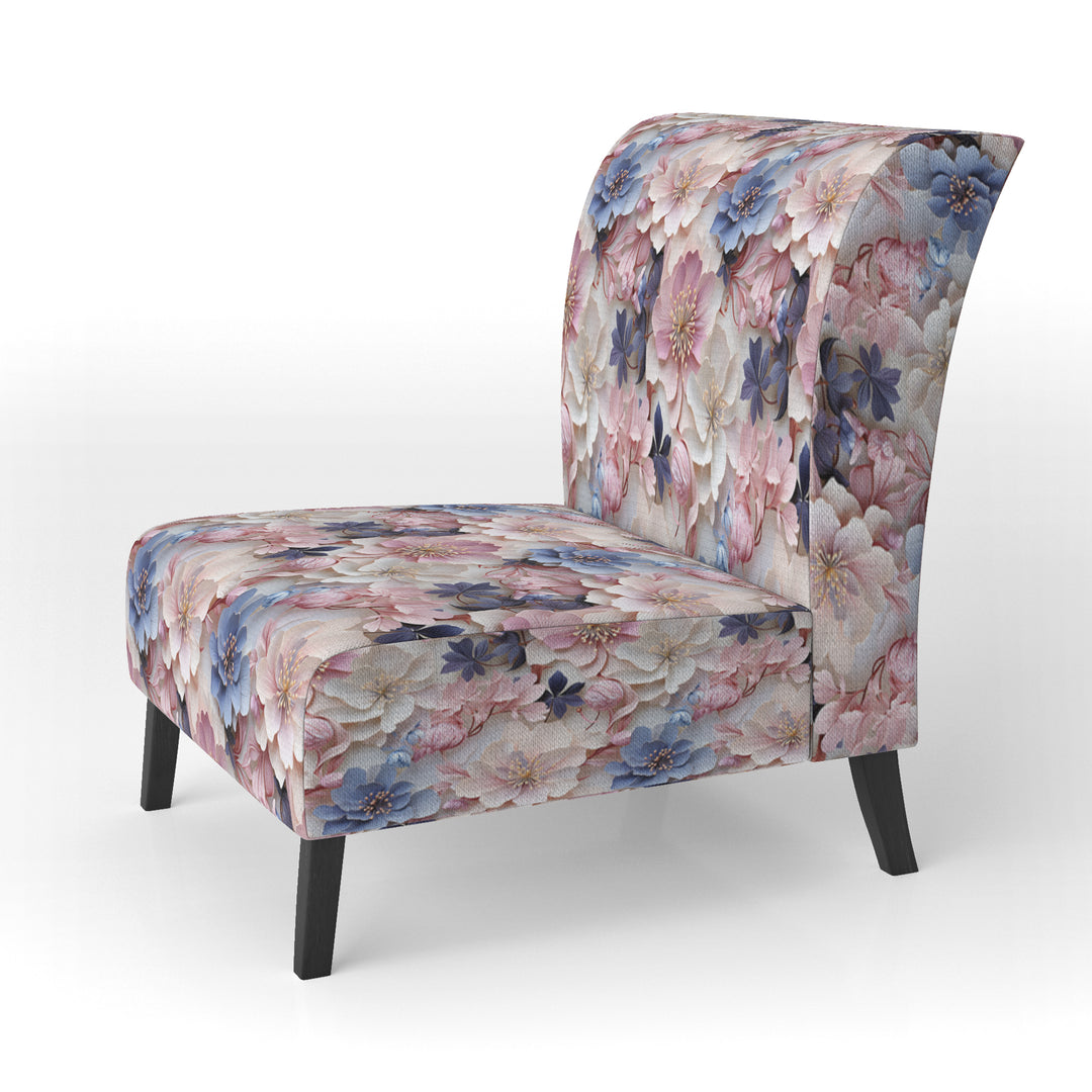 Romantic Blossoms Floral Pattern - Cottage Arm Chair