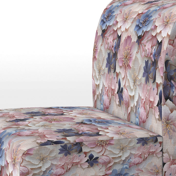 Romantic Blossoms Floral Pattern - Cottage Arm Chair