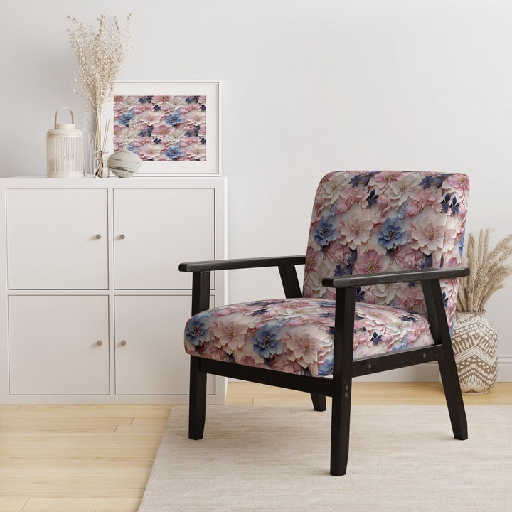 Romantic Blossoms Floral Pattern - Cottage Arm Chair