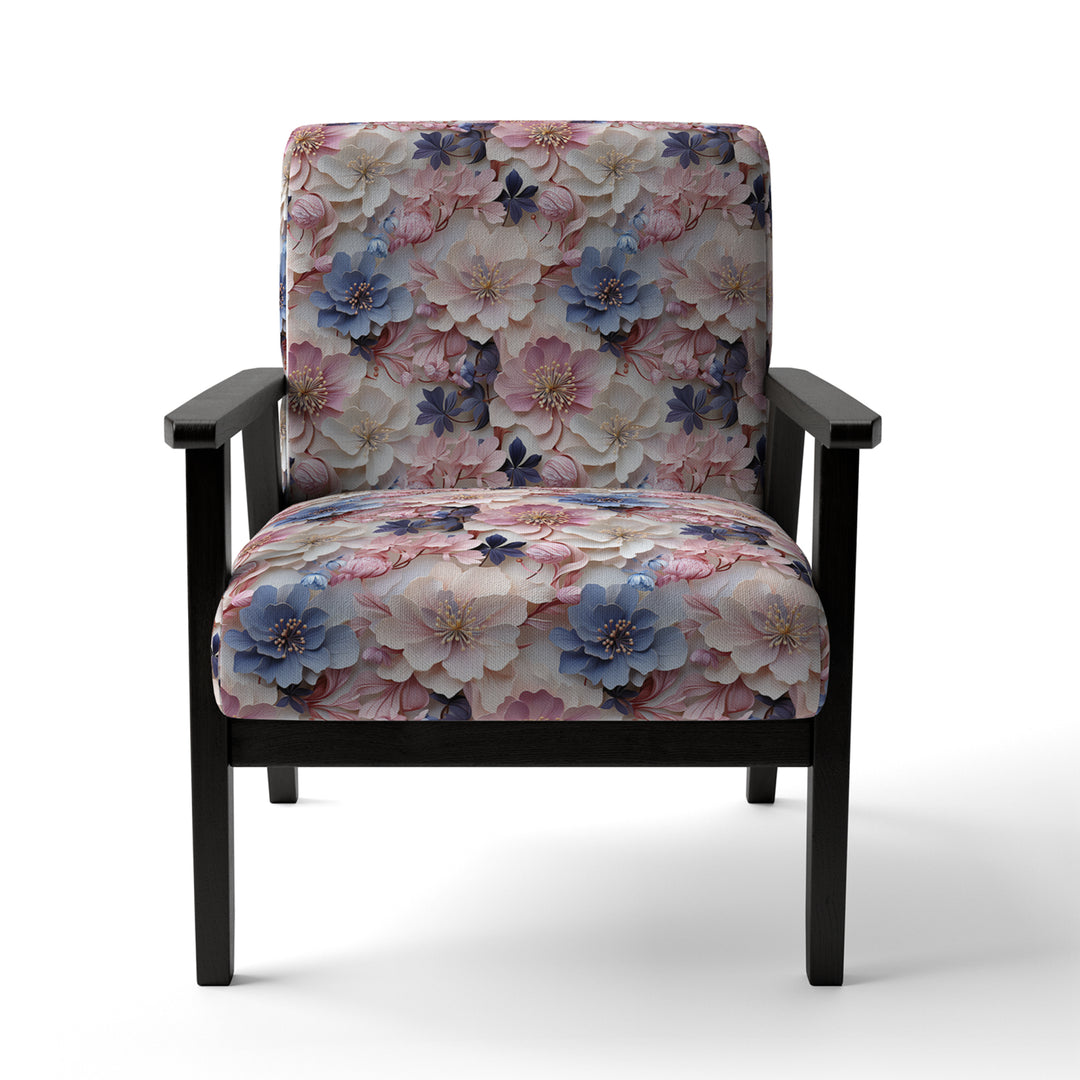 Romantic Blossoms Floral Pattern - Cottage Arm Chair