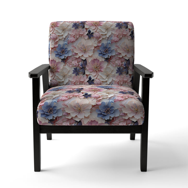 Romantic Blossoms Floral Pattern - Cottage Arm Chair