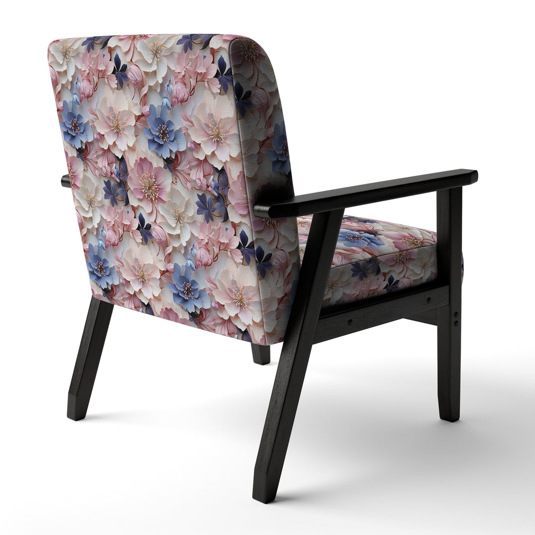Romantic Blossoms Floral Pattern - Cottage Arm Chair