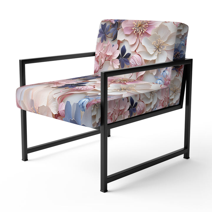 Romantic Blossoms Floral Pattern - Cottage Arm Chair