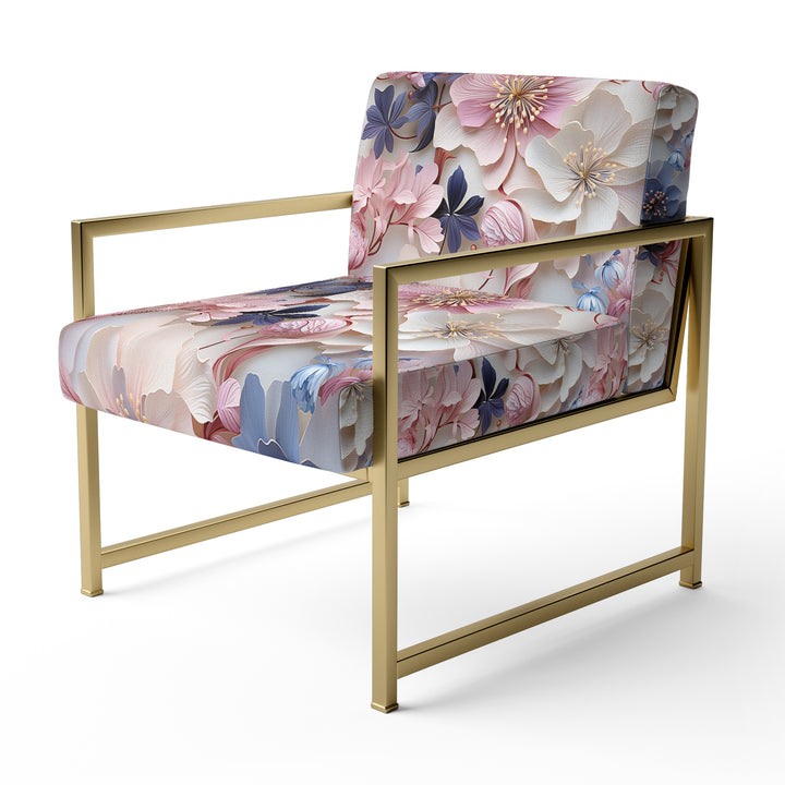 Romantic Blossoms Floral Pattern - Cottage Arm Chair