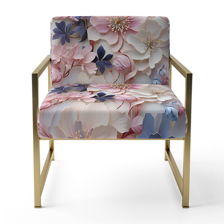 Romantic Blossoms Floral Pattern - Cottage Arm Chair