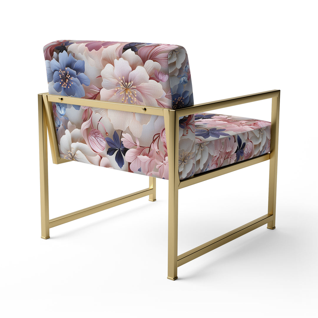 Romantic Blossoms Floral Pattern - Cottage Arm Chair