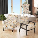 Nordic Ivory And Beige Floral Charm - Cottage Arm Chair