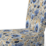 Blue Meadow Flowers Pattern - Cottage Accent Side Chair