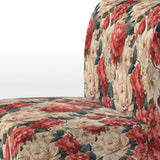 Vintage Pink And Beige Rose Floral Pattern - Cottage Arm Chair
