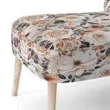 Classic Vintage White Garden Melodies - Cottage Accent Side Chair