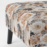 Classic Vintage White Garden Melodies - Cottage Accent Side Chair