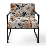 Classic Vintage White Garden Melodies - Cottage Accent Side Chair