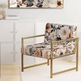 Classic Vintage White Garden Melodies - Cottage Accent Side Chair