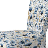 Blue And White Ferns Tranquility - Cottage Arm Chair