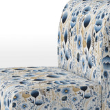 Blue And White Ferns Tranquility - Cottage Arm Chair