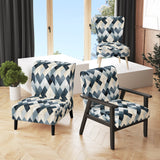 Neutral Grey Tiles Mosaic - Modern Arm Chair