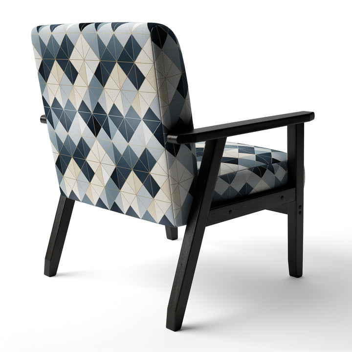 Neutral Grey Tiles Mosaic - Modern Arm Chair