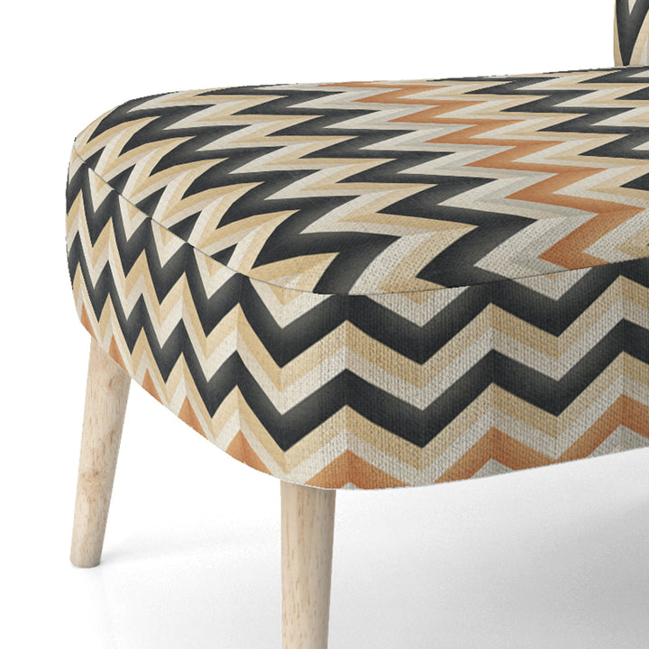 Geometric Chevron - Modern Accent Side Chair