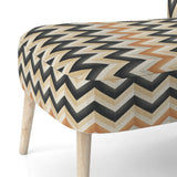 Geometric Chevron - Modern Accent Side Chair