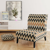 Geometric Chevron - Modern Accent Side Chair