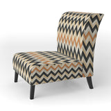 Geometric Chevron - Modern Accent Side Chair