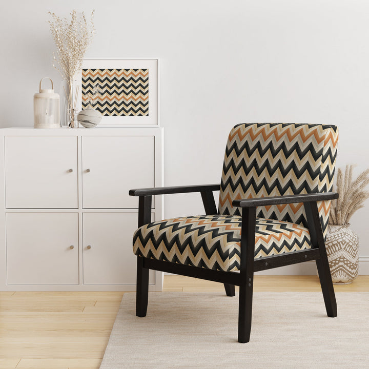 Geometric Chevron - Modern Accent Side Chair