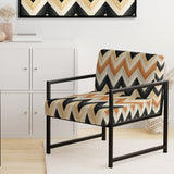 Geometric Chevron - Modern Accent Side Chair