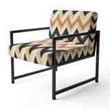 Geometric Chevron - Modern Accent Side Chair