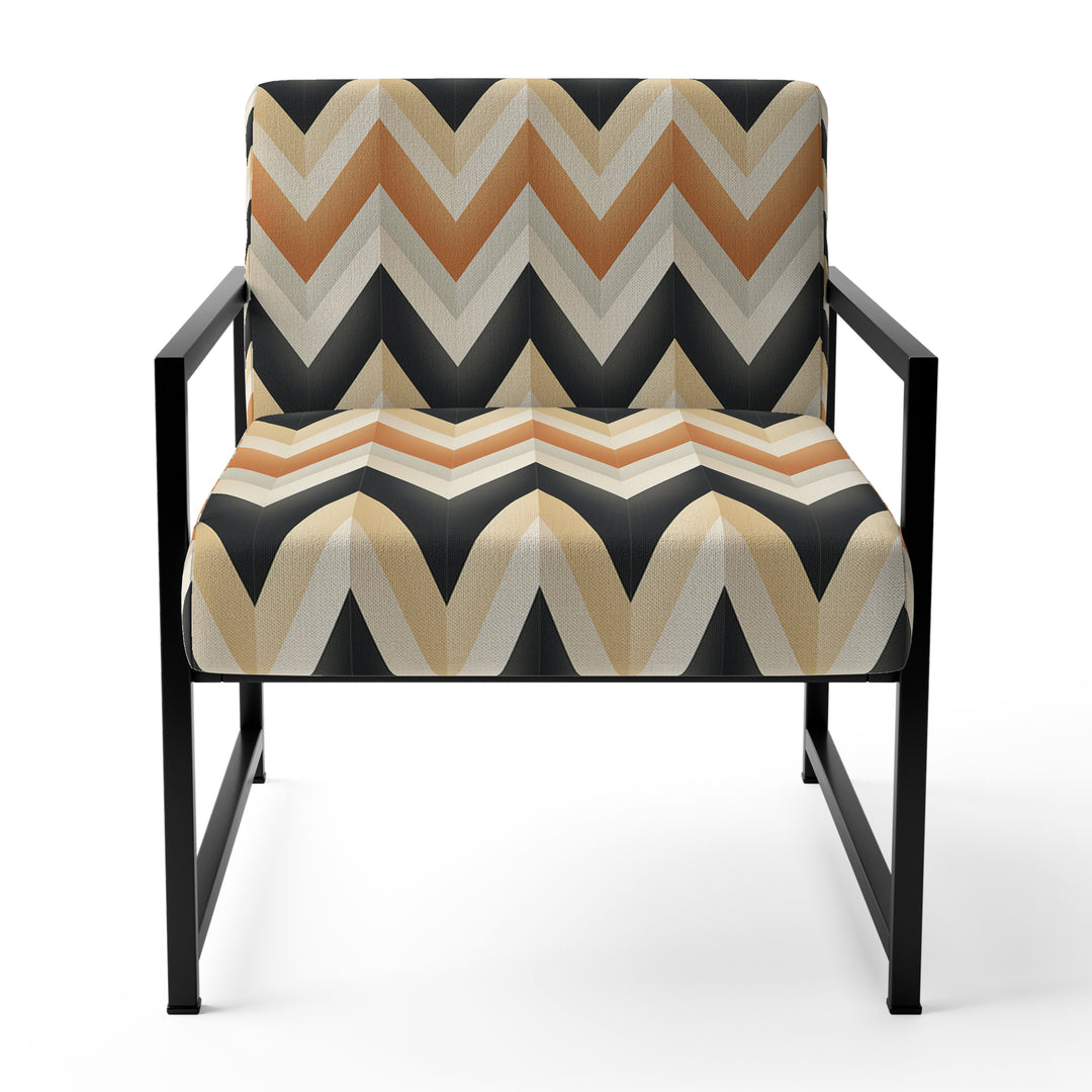 Geometric Chevron - Modern Accent Side Chair