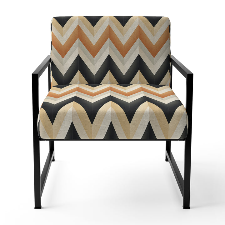 Geometric Chevron - Modern Accent Side Chair