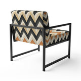 Geometric Chevron - Modern Accent Side Chair