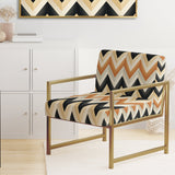 Geometric Chevron - Modern Accent Side Chair