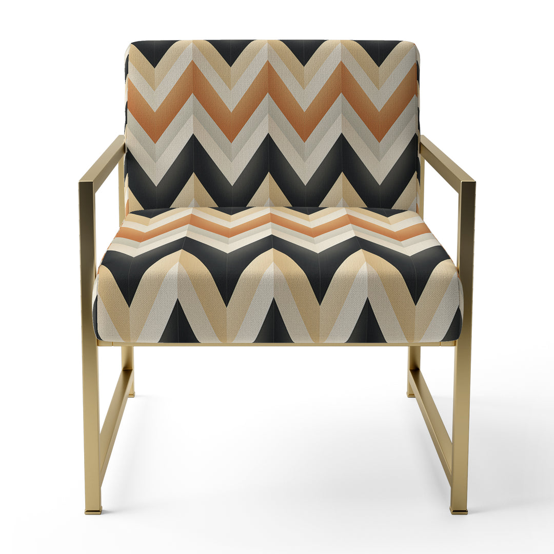 Geometric Chevron - Modern Accent Side Chair