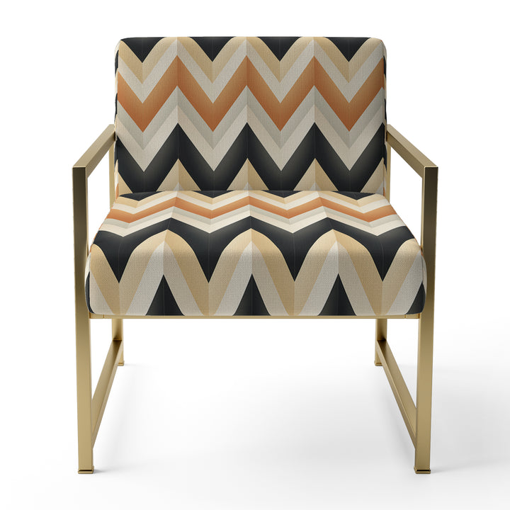 Geometric Chevron - Modern Accent Side Chair