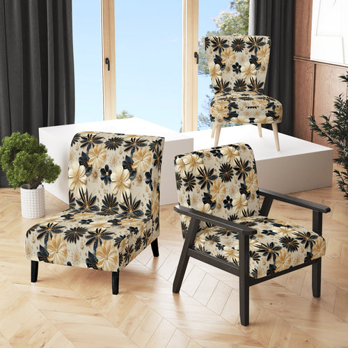 Beige And Champagne Opulent Glam - Glam Accent Slipper Chair