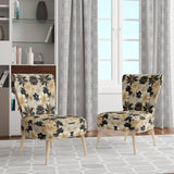 Beige And Champagne Opulent Glam - Glam Accent Slipper Chair