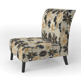 Beige And Champagne Opulent Glam - Glam Accent Slipper Chair