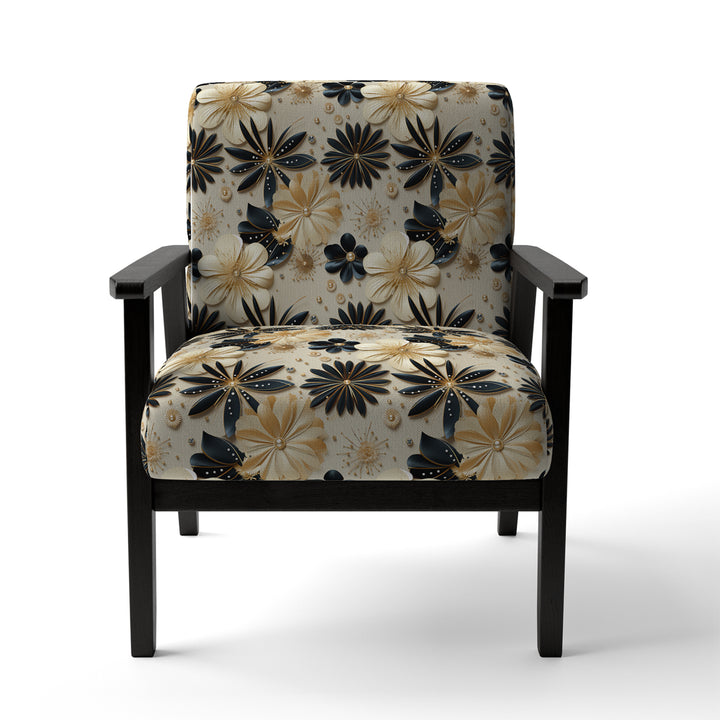 Beige And Champagne Opulent Glam - Glam Accent Slipper Chair