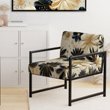 Beige And Champagne Opulent Glam - Glam Accent Slipper Chair