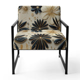 Beige And Champagne Opulent Glam - Glam Accent Slipper Chair
