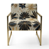 Beige And Champagne Opulent Glam - Glam Accent Slipper Chair