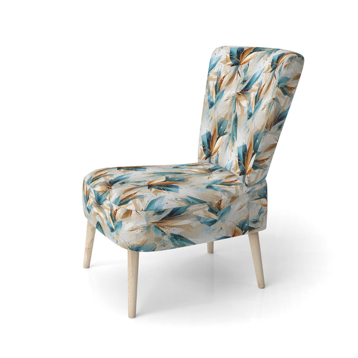 Teal And White Crystal Extravagant Glamour - Glam Arm Chair