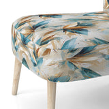 Teal And White Crystal Extravagant Glamour - Glam Arm Chair