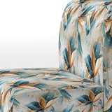 Teal And White Crystal Extravagant Glamour - Glam Arm Chair