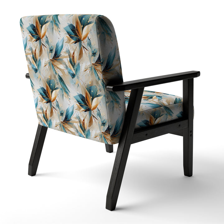 Teal And White Crystal Extravagant Glamour - Glam Arm Chair