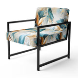 Teal And White Crystal Extravagant Glamour - Glam Arm Chair