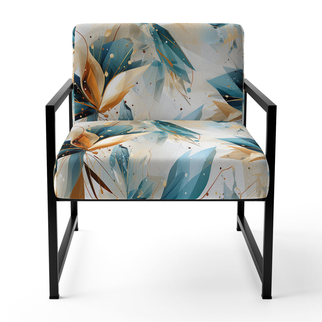 Teal And White Crystal Extravagant Glamour - Glam Arm Chair