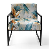 Teal And White Crystal Extravagant Glamour - Glam Arm Chair