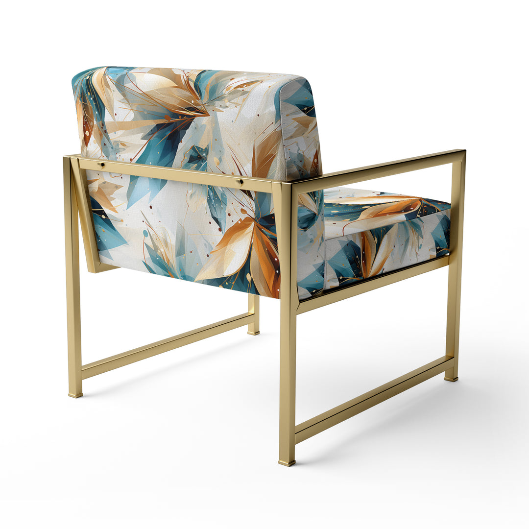 Teal And White Crystal Extravagant Glamour - Glam Arm Chair